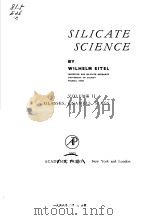 SILICATE SCIENCE  VOLUME II     PDF电子版封面    WILHELM ELTEL 