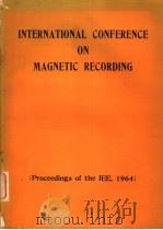 INTERNATIONAL CONFERENCE ON MAGNETIC RECORDING（ PDF版）