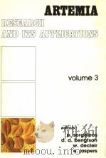 ARTEMIA RESEARCH AND ITS APPLICATIONS  VOLUME 3     PDF电子版封面     
