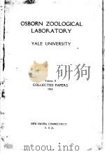 OSBORN ZOOLOGICAL LABORATORY YALE UNIVERSITY  VOLUME 8     PDF电子版封面     