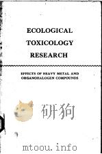 ECOLOGICAL TOXICOLOGY RESEARCH（ PDF版）