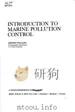 INTRODUCTION TO MARINE POLLUTION CONTROL     PDF电子版封面    JEROME WILLIAMS 