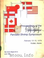 PROCEEDINGS OF THE INTERNATIONAL PANDALID SHRIMP SYMPOSIUM（ PDF版）