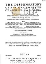 THE DISPENSATORY OF THE UNITED STATES OF AMERICA  25TH EDITION     PDF电子版封面    ARTHUR OSOL  GEORGE E.FARRAR 
