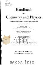 HANDBOOK OF CHEMISTRY AND PHYSICS  FORTY-FIFTH EDITION（ PDF版）