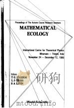 MATHEMATICAL ECOLOGY     PDF电子版封面  9971505568  T G HALLAM L J GROSS  S A LEVI 