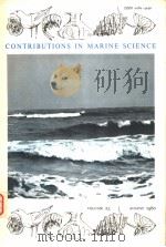 CONTRIBUTIONS IN MARINE SCIENCE  VOLUME 23  AUGUST 1980     PDF电子版封面     