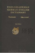 ENGLISH-GERMAN GERMAN-ENGLISH DICTIONARY  IN TWO VOLUMES（ PDF版）