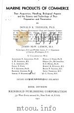 MARINE PRODUCTS OF COMMERCE     PDF电子版封面    DONALD K.TRESSLER AND JAMES MC 
