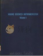 MARINE SCIENCES INSTRUMENTATION VOLUME1     PDF电子版封面     