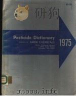 PESTICIDE DICTIONARY  1975     PDF电子版封面     