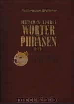 DEUTSCH ENGLISCHES WORTER UND PHRASENBUCH     PDF电子版封面    W.PATTERMANN 