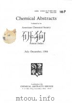 CHEMICAL ABSTRACTS  VOLUME 105     PDF电子版封面     