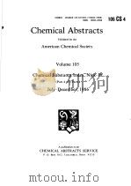 CHEMICAL ABSTRACTS  VOLUME 105  PART 4 OF 5 PARTS     PDF电子版封面     