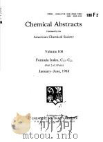 CHEMICAL ABSTRACTS  VOLUME 108  FORMULA INDEX，C13-C21  PART 2 OF 3 PARTS（ PDF版）