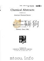CHEMICAL ABSTRACTS  VOLUME 104  GENERAL SUBJECT INDEX，A-J  PART 1 OF 2 PARTS     PDF电子版封面     