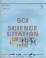 SCI SCIENCE CITATION INDEX 1986  NUMBER 1C  CORPORATE INDEX SOURCE INDEX A-Z     PDF电子版封面     