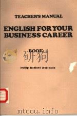 TEACHER‘S MANUAL ENGLISH FOR YOUR BUSINESS CAREER  BOOK 4（ PDF版）