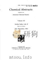 CHEMICAL ABSTRACTS  VOLUME 103 AUTHOR INDEX，LEB-Z  PART 2 OF 2 PARTS 1985（ PDF版）