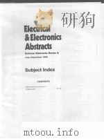 ELECTRICAL & ELECTRONICS ABSTRACTS SCIENCE ABSTRACTS SERIES B  VOL.89  SUBJECT INDEX JULY-DECEMBER 1（ PDF版）