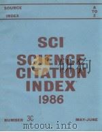 SCI SCIENCE CITATION INDEX 1986 NUMBER 3C  CORPORATE INDEX SOURCE INDEX A-Z     PDF电子版封面     