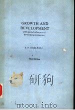 GROWTH AND DEVELOPMENT WITH SPECIAL REFERENCE TO DEVELOPING ECONOMIES THIRD EDITION（ PDF版）