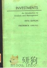 INVESTMENTS AN INTRODUCTION TO ANALYSIS AND MANAGEMENT FIFTH EDITION     PDF电子版封面     