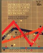 INTRODUCTORY STATISTICS FOR BUSINESS AND ECONOMICS     PDF电子版封面     