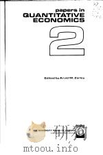 PAPERS IN QUANTITATIVE ECONOMICS  2     PDF电子版封面    ARVID M.ZARLEY 