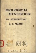 BIOLOGICAL STATISTICS:AN INTRODUCTION     PDF电子版封面    S.C.PEARCE 
