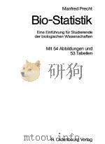 BIO-STATISTIK     PDF电子版封面     