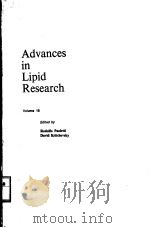 ADVANCES IN LIPID RESEARCH  VOLUME 16（1978 PDF版）