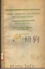 IMMS' GENERAL TEXTBOOK OF ENTOMOLOGY  TENTH EDITION  VOLUME Ⅰ：STRUCTURE，PHYSIOLOGY AND DEVELOPM（ PDF版）