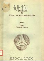 CATALOG OF FOSSIL SPORES AND POLLEN VOLUME 18  PALEOZOIC SPORES（ PDF版）