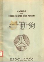 CATALOG OF FOSSIL SPORES AND POLLEN VOLUME 28  MESOZOIC MEGASPORES，MICROSPORES AND POLLEN（ PDF版）