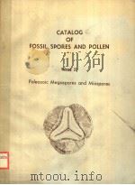 CATALOG OF FOSSIL SPORES AND POLLEN VOLUME 37  PALEOZOIC MEGASPORES AND MIOSPORES（ PDF版）