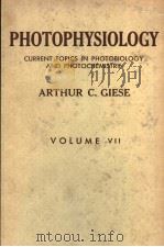 PHOTOPHYSIOLOGY VOLUME Ⅶ  CURRENT TOPICS IN PHOTOBIOLOGY AND PHOTOCHEMISTRY（ PDF版）