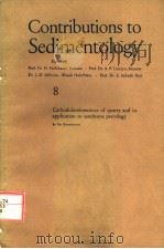 CONTRIBUTIONS TO SEDIMENTOLOGY  8（ PDF版）
