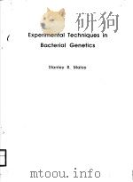 EXPERIMENTAL TECHNIQUES IN BACTERIAL GENETICS（ PDF版）