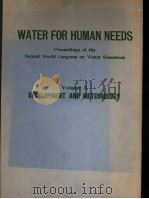 WATER FOR HUMAN NEEDS  VOLUME 3     PDF电子版封面     