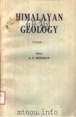 HIMALAYAN GEOLOGY  VOLUME 1     PDF电子版封面    A.G.JHINGRAN 