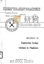 INTERNATIONAL GEOLOGICAL CONGRESS CONGRES GEOLOGIQUE INTERNATIONAL TWENTU-FOURTH VINGT-QUATRIEME SES     PDF电子版封面     