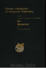 GMELIN HANDBOOK OF INORGANIC CHEMISTRY  8TH EDITION MN MANGANESE D4 COORDINATION COMPOUNDS 4     PDF电子版封面     