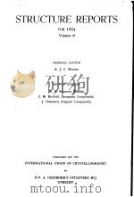 STRUCTURE REPORTS FOR 1954  VOLUME 18     PDF电子版封面    A.J.C.WILSON 