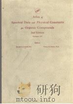 ATLAS OF SPECTRAL DATA AND PHYSICAL CONSTANTS FOR ORGANIC COMPOUNDS  VOLUME 4  2ND EDITION（ PDF版）