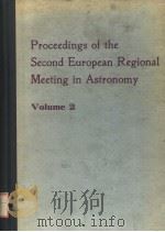 PROCEEDINGS OF THE SECOND EUROPEAN REGIONAL MEETING IN ASTRONOMY VOLUME 2     PDF电子版封面     