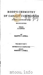 RODD‘S CHEMISTRY OF CARBON COMPOUNDS  SECOND EDITION  VOLUME 4 PART 3     PDF电子版封面    S.COFFEY 