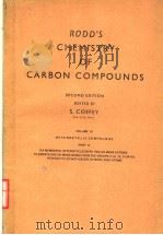 RODD‘S CHEMISTRY OF CARBON COMPOUNDS SECOND EDITION VOLUME4 PART 11     PDF电子版封面  0444416471  S.COFFEY 