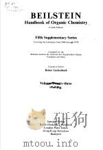 BEILSTEINS HANDBOOK OF ORGANIC CHEMISTRY  FOURTH EDITION  FIFTH SUPPLEMENTARY SERIES  REINER LUCKENB     PDF电子版封面  3540541632   