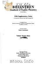 BEILSTEINS HANDBOOK OF ORGANIC CHEMISTRY  FOURTH EDITION  FIFTH SUPPLEMENTARY SERIES  REINER LUCKENB     PDF电子版封面  3540546235   